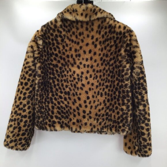 Zara Outerwear Leopard Print Faux FurJacket - Picture 2 of 7